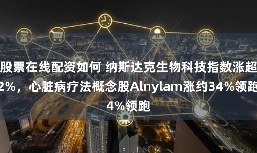 股票在线配资如何 纳斯达克生物科技指数涨超2%，心脏病疗法概念股Alnylam涨约34%领跑